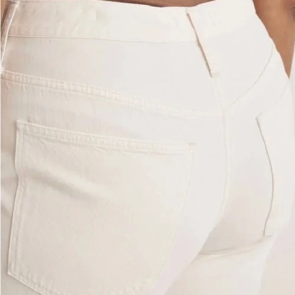Madewell Baggy Straight High Rise Jeans in Vintage Canvas Cream Size 31 NWT